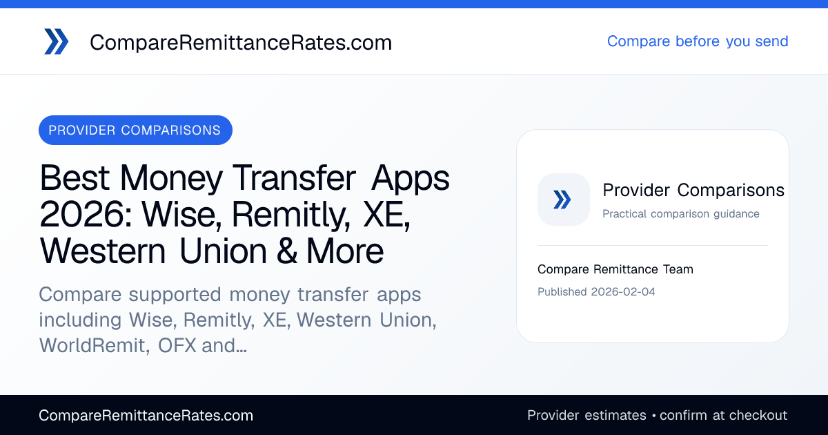 Best Money Transfer Apps 2026: Wise, Remitly, XE, Western Union & More ...